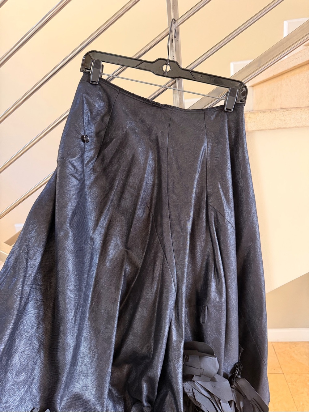 Vintage COMME des Garcons Rare Midi Skirt with Fringe Trim - Picture 12 of 15